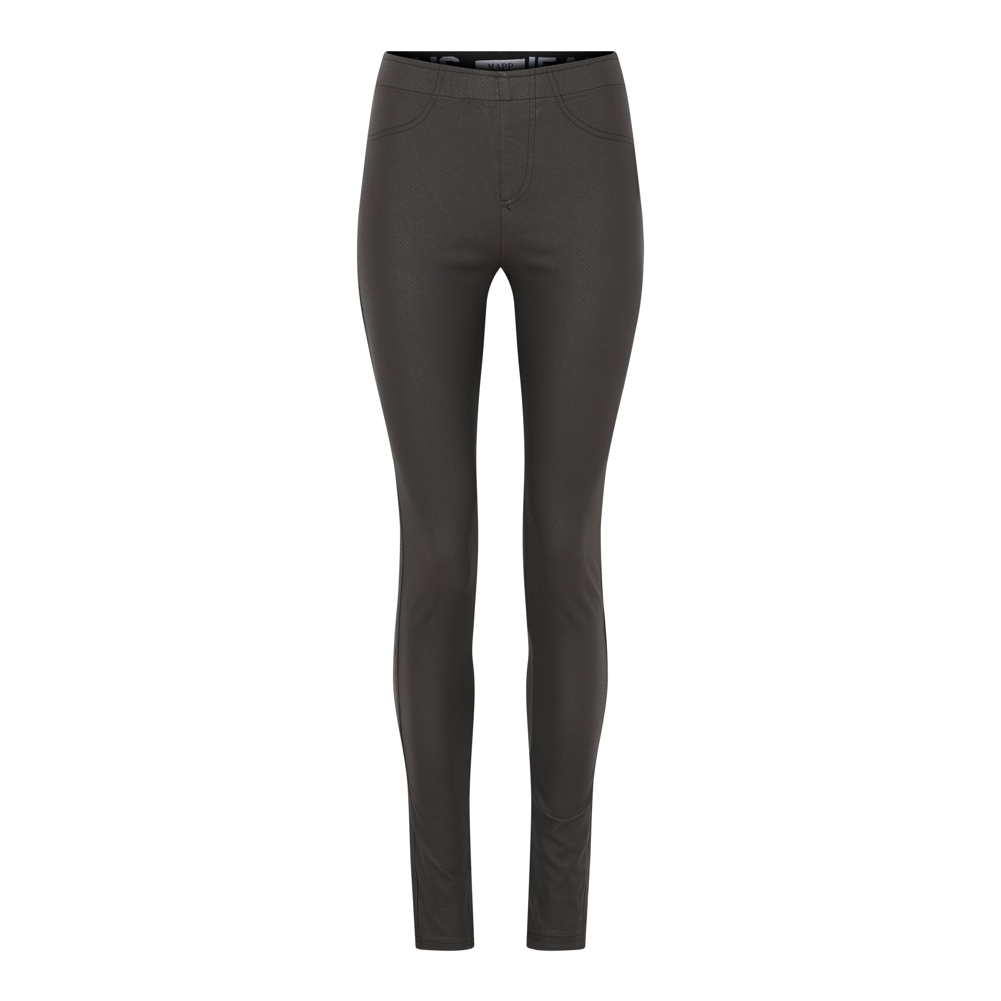 MAPP ALEIA LEGGINGS COATED SNAKE COATED 129 CHOCOLATE