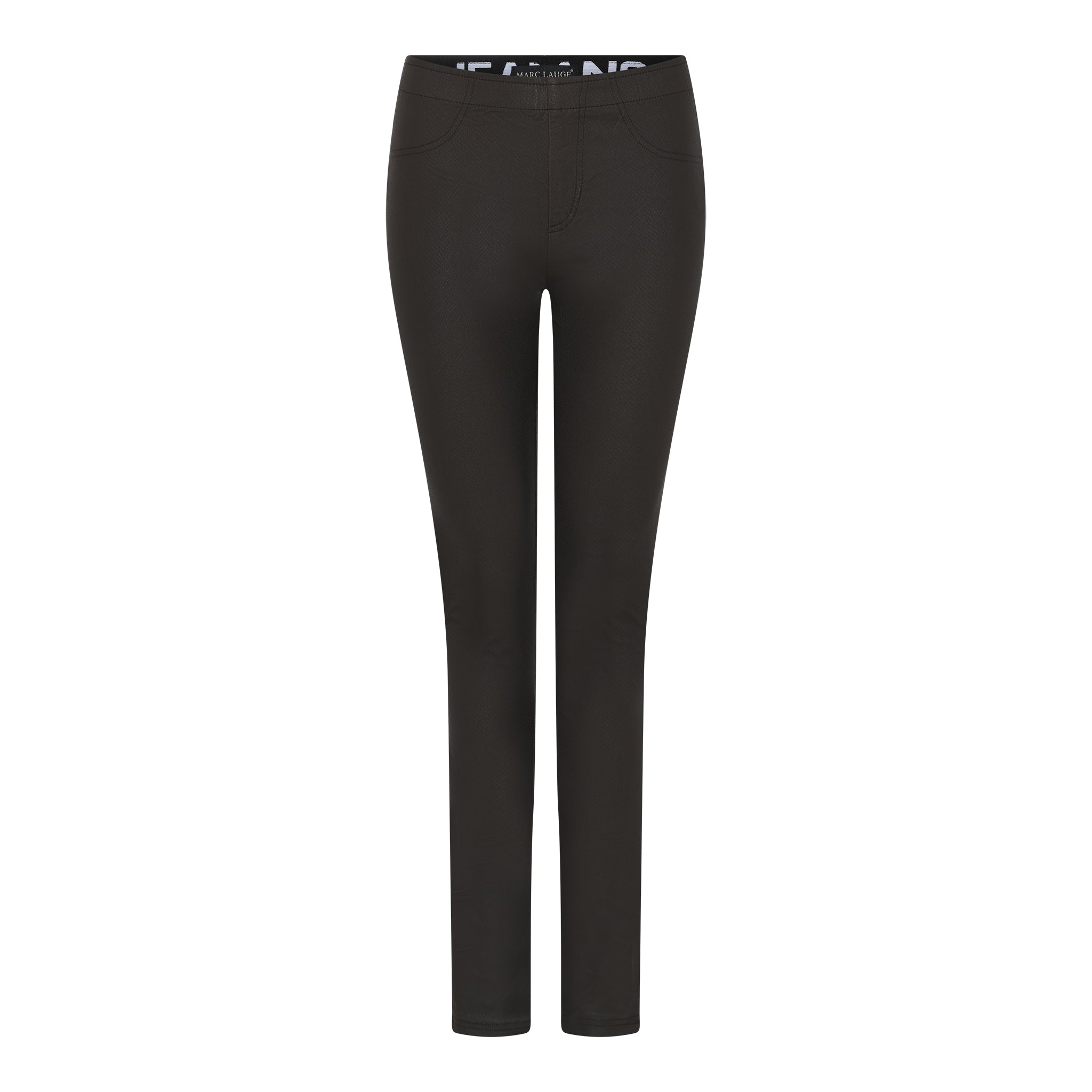 MARC LAUGE ALEIA SNAKE LEGGINGS COATED LEGGINGS 129 CHOCOLATE