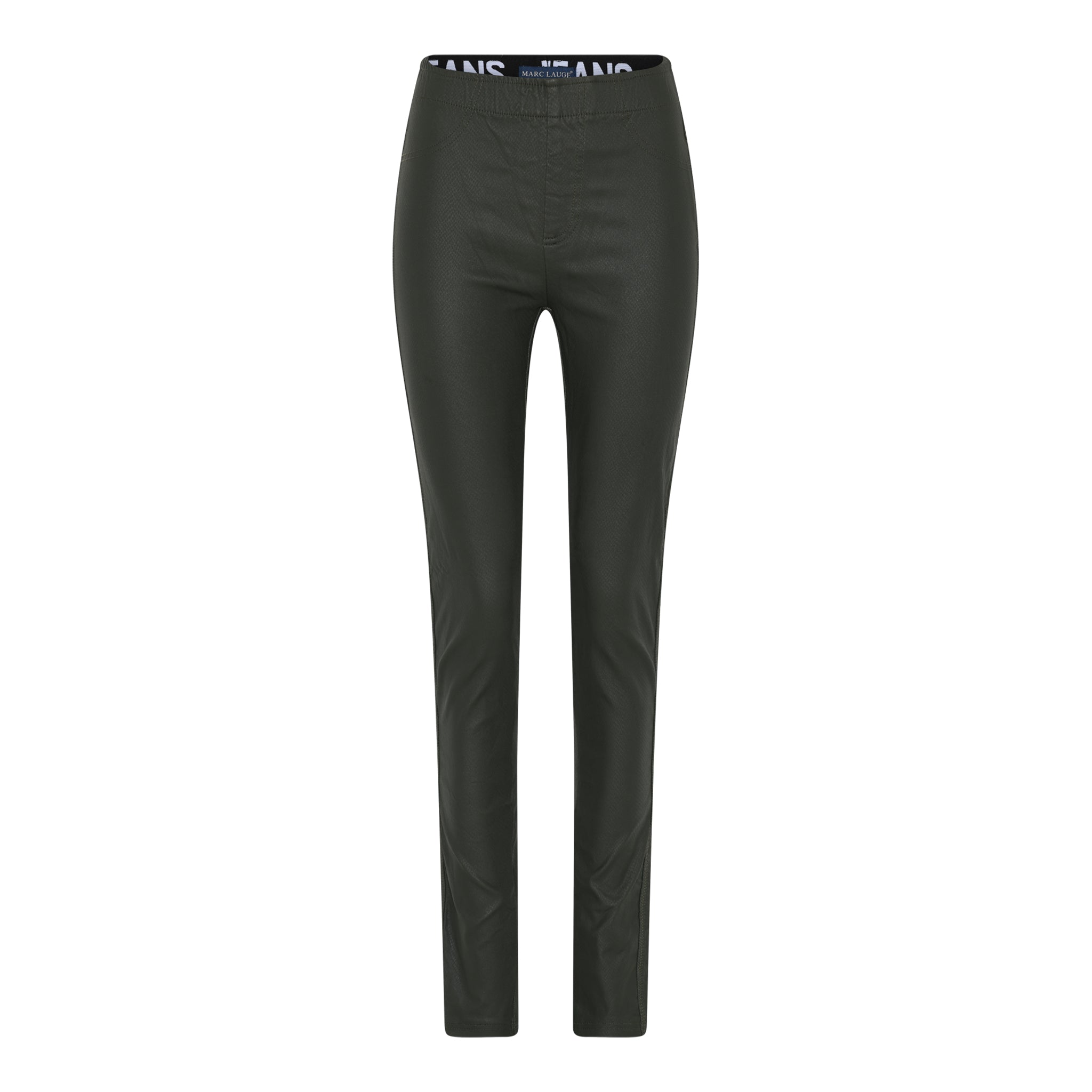 MARC LAUGE ALEIA SNAKE LEGGINGS COATED LEGGINGS 546 BOTTLE GREEN