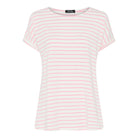 MARC LAUGE ALMA STRIPE BLOUSE BLOUSE/SHIRT 385 BRIGHT ROSE