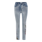 MAPP ANGEL EMB DENIM JEANS DENIM/TWILL 919699 BENNETON LIGHT BLUE