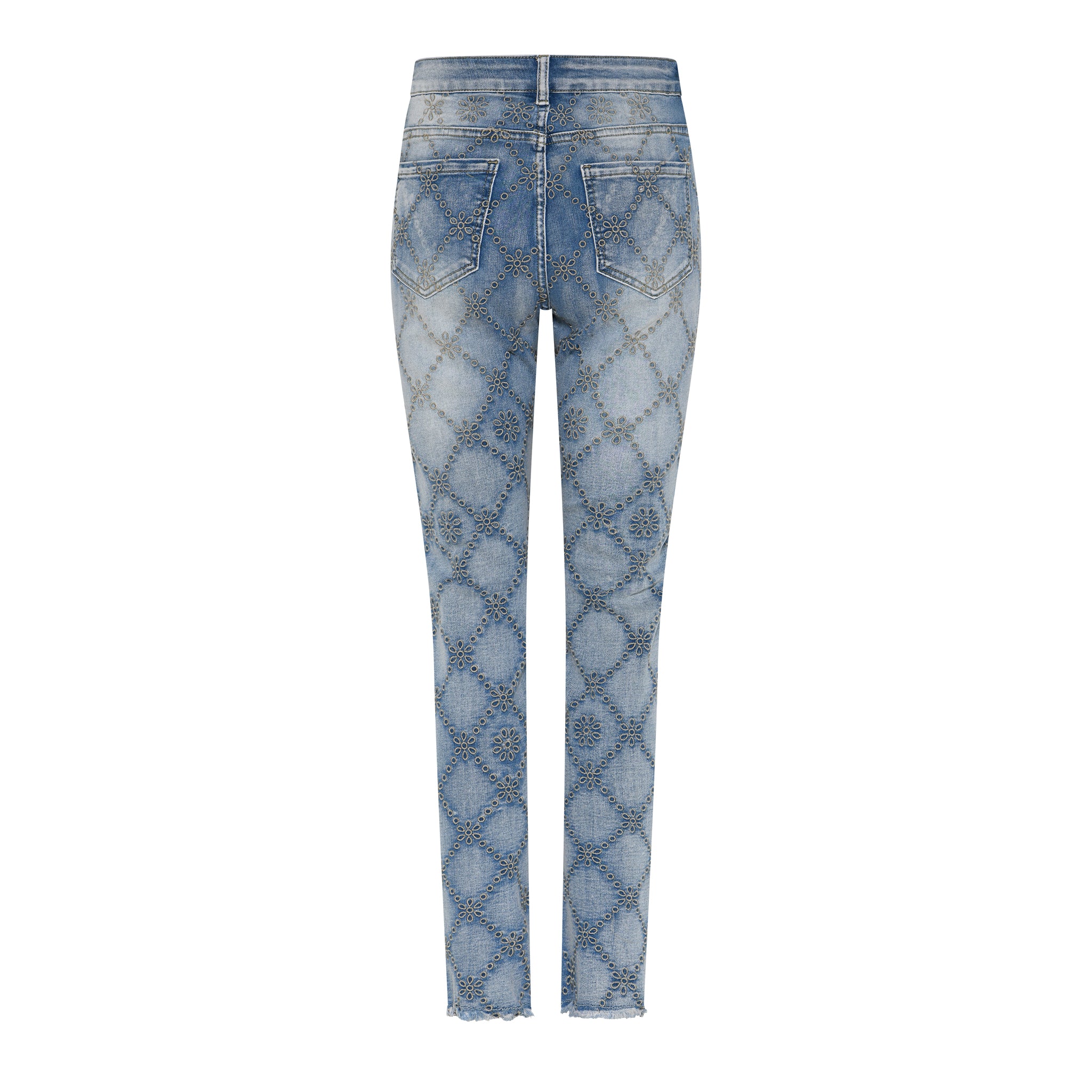 MAPP ANGEL EMB JEANS DENIM/TWILL 9396 DENIM USED