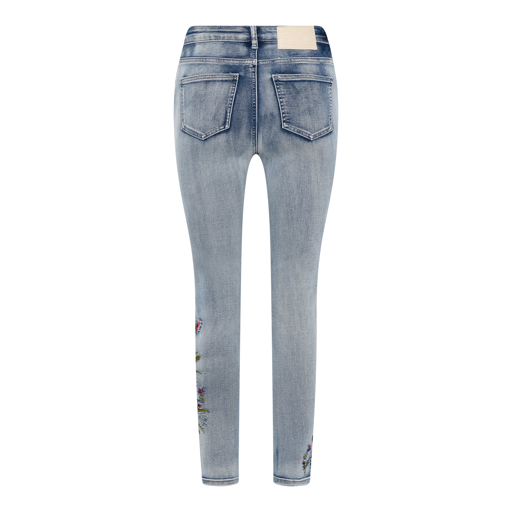 MAPP ANGEL EMB JEANS BOW FIT DENIM/TWILL 919699 BENNETON LIGHT BLUE