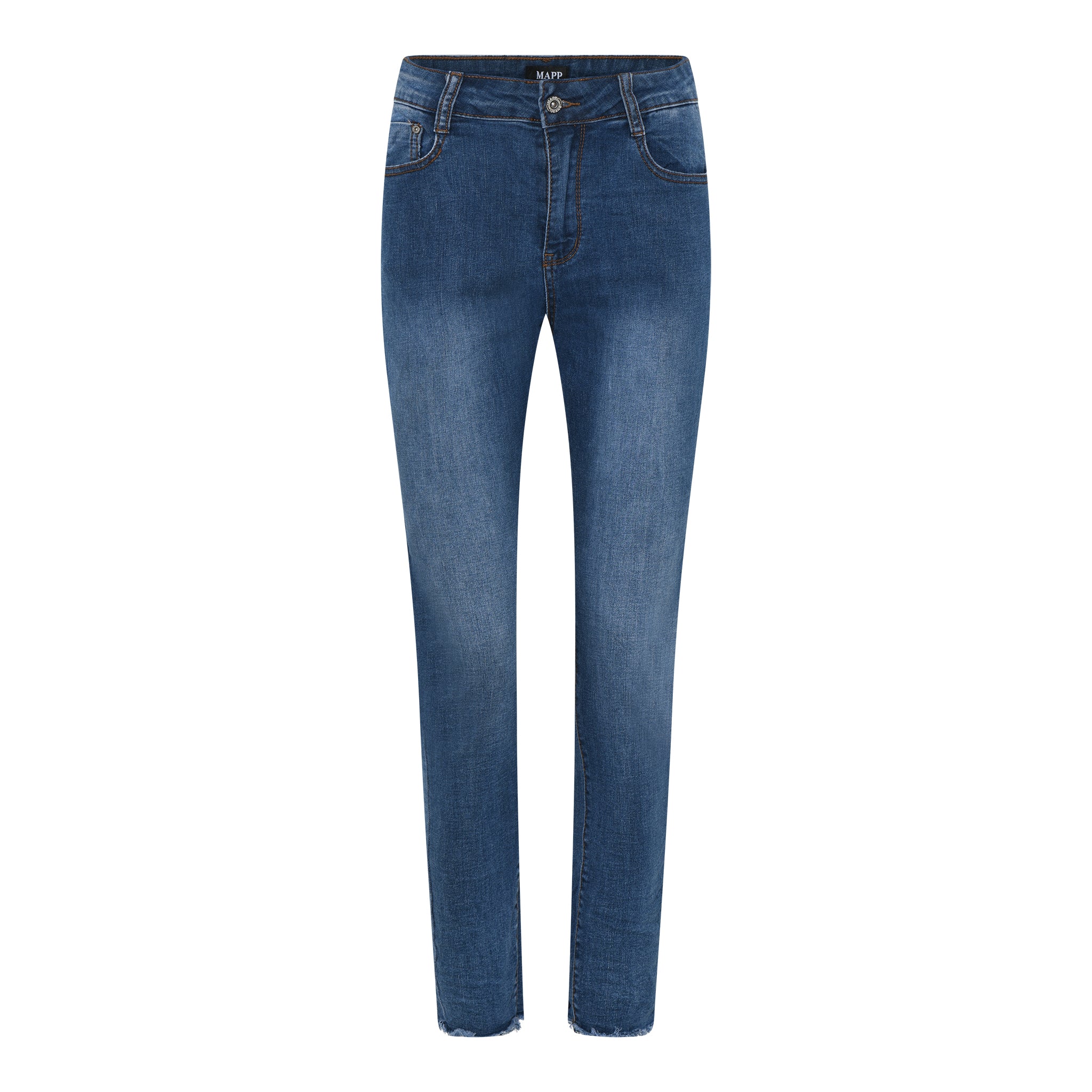 MAPP ANGEL RAW EDGE DENIM JEANS DENIM/TWILL 9696 BLUE DENIM USED
