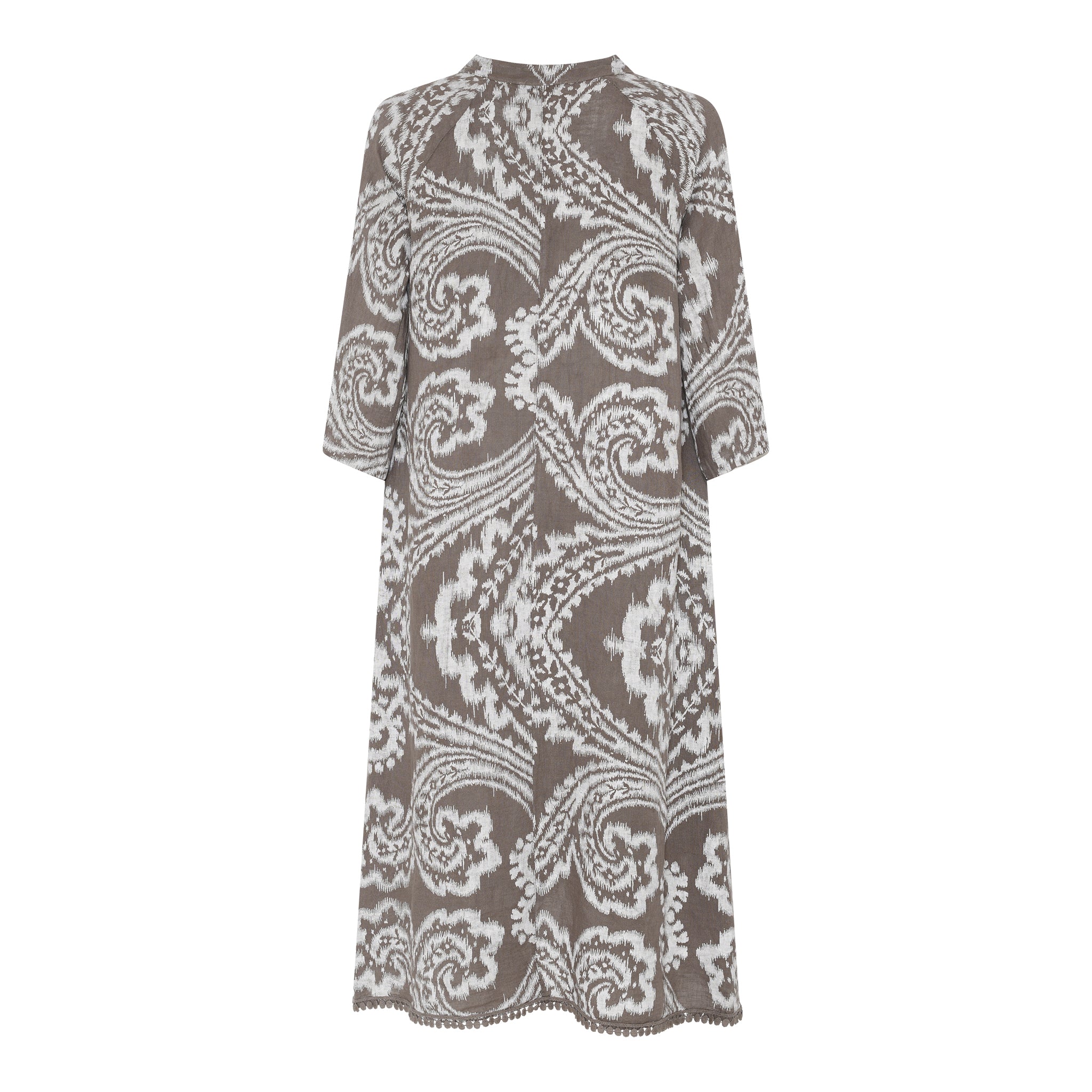 MAPP ANGIE LINEN DRESS LINEN 136 FANGO