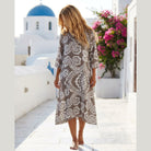MAPP ANGIE LINEN DRESS LINEN 136 FANGO