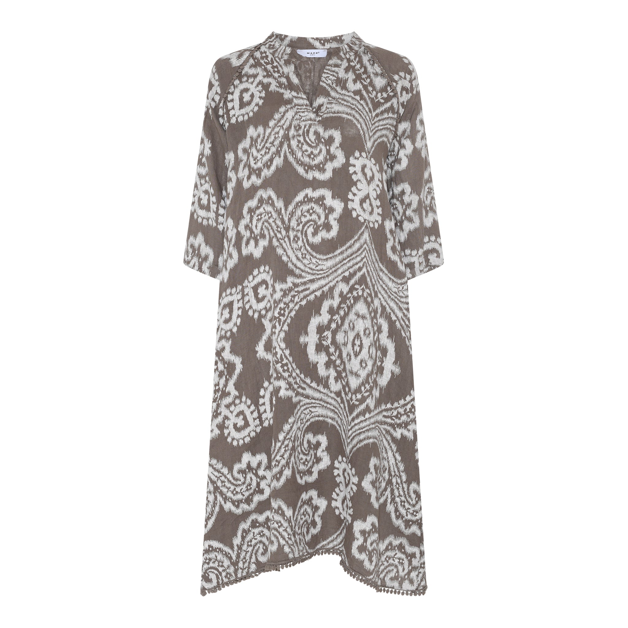 MAPP ANGIE LINEN DRESS LINEN 136 FANGO