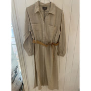 MARC LAUGE ANN COT/LIN DRESS LINEN 27 SAND