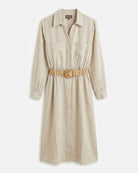 MARC LAUGE ANN COT/LIN DRESS LINEN 27 SAND
