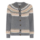 M JEANS ARNDAL CARDIGAN KNITWEAR 253 LIGHT GREY MELANGE