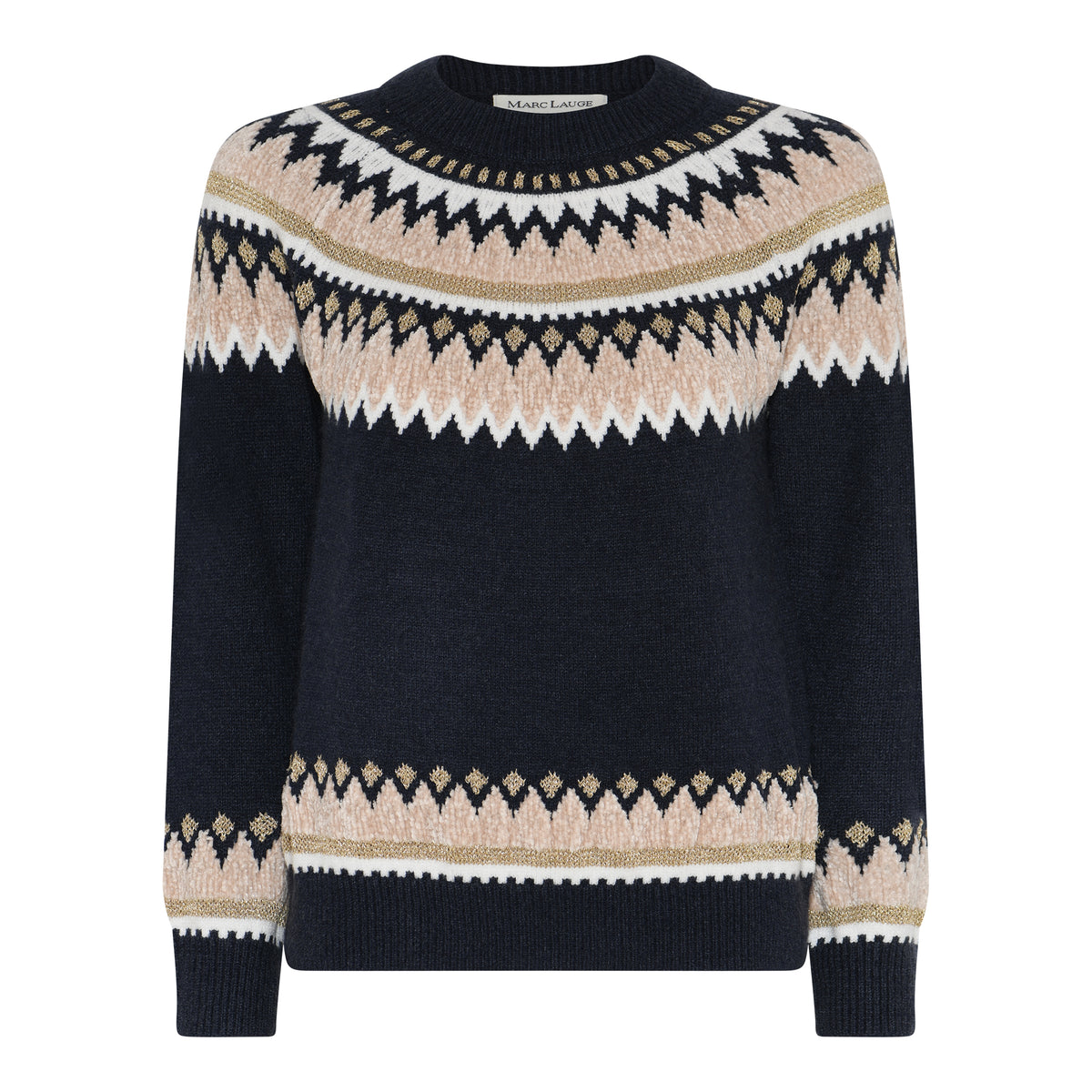 M JEANS ARNDAL R/NECK KNITWEAR 104 NAVY