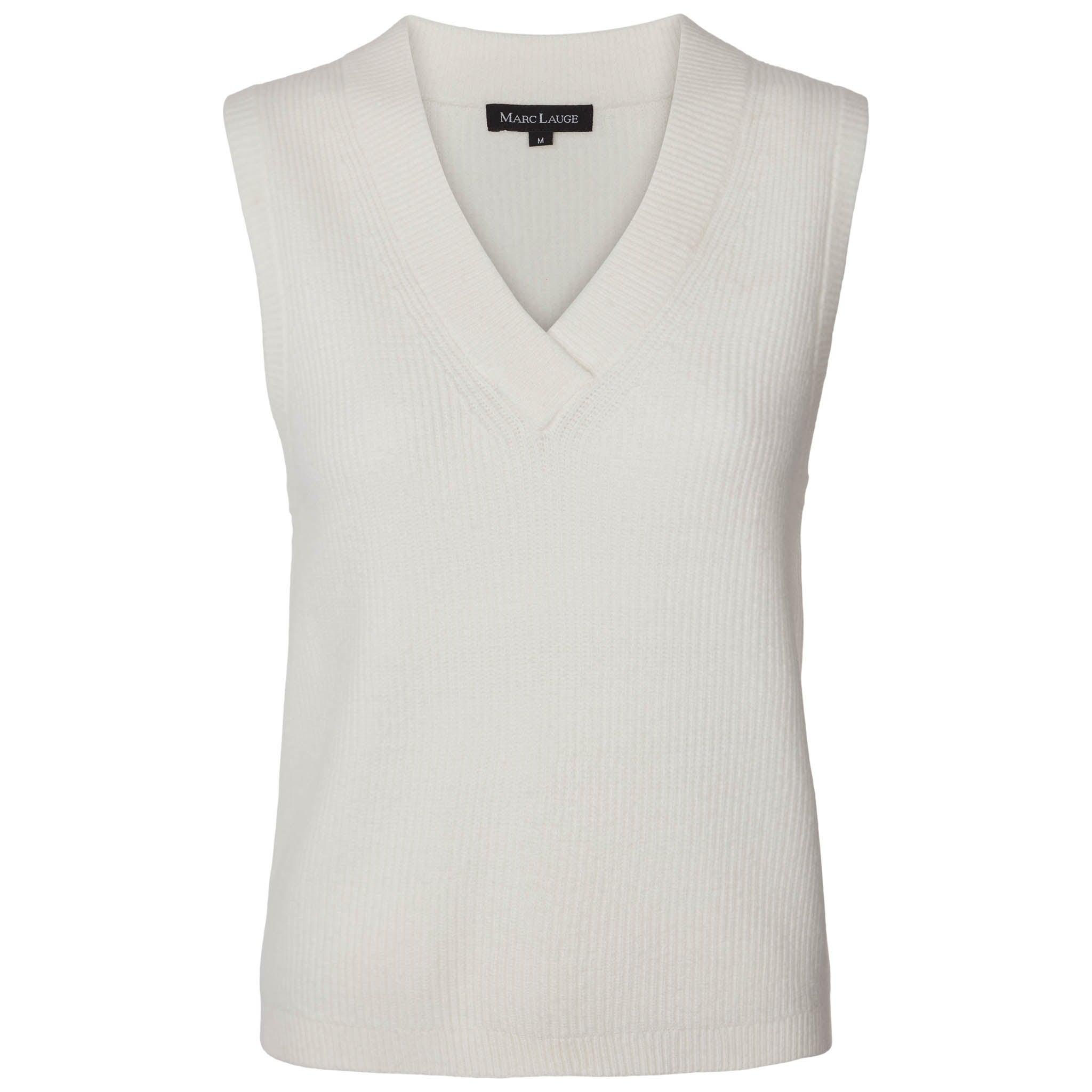 MARC LAUGE AUGUST VEST BASIC KNITWEAR 20 OFF WHITE