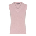 MARC LAUGE AUGUST VEST BASIC KNITWEAR 395 DUSTY ROSE