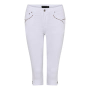MARC LAUGE Alberta Twill Pirate PANTS 3/4 10 WHITE