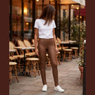 MAPP Aleia Coated Leggings LEGGINGS 12299 SOFT CAMEL COATED