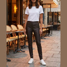 MAPP Aleia Coated Leggings LEGGINGS 12999 CHOKOLADE COATED