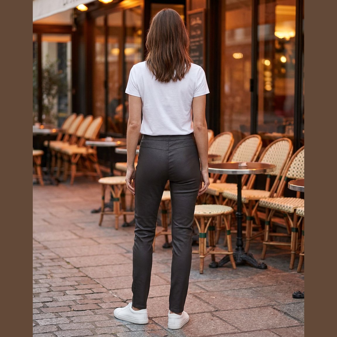 MAPP Aleia Coated Leggings LEGGINGS 12999 CHOKOLADE COATED