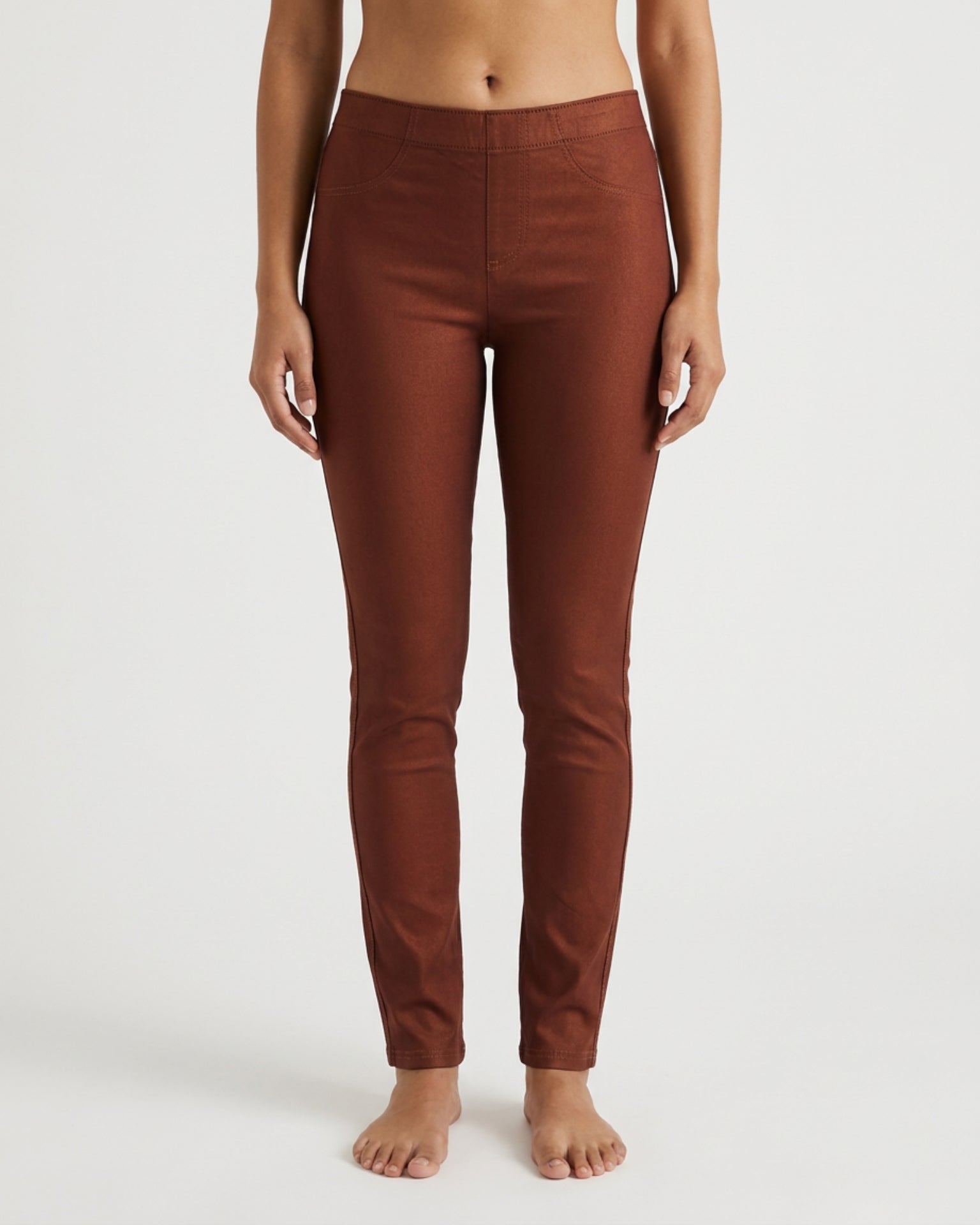 MAPP Aleia Coated Leggings LEGGINGS 505 TERRACOTTA