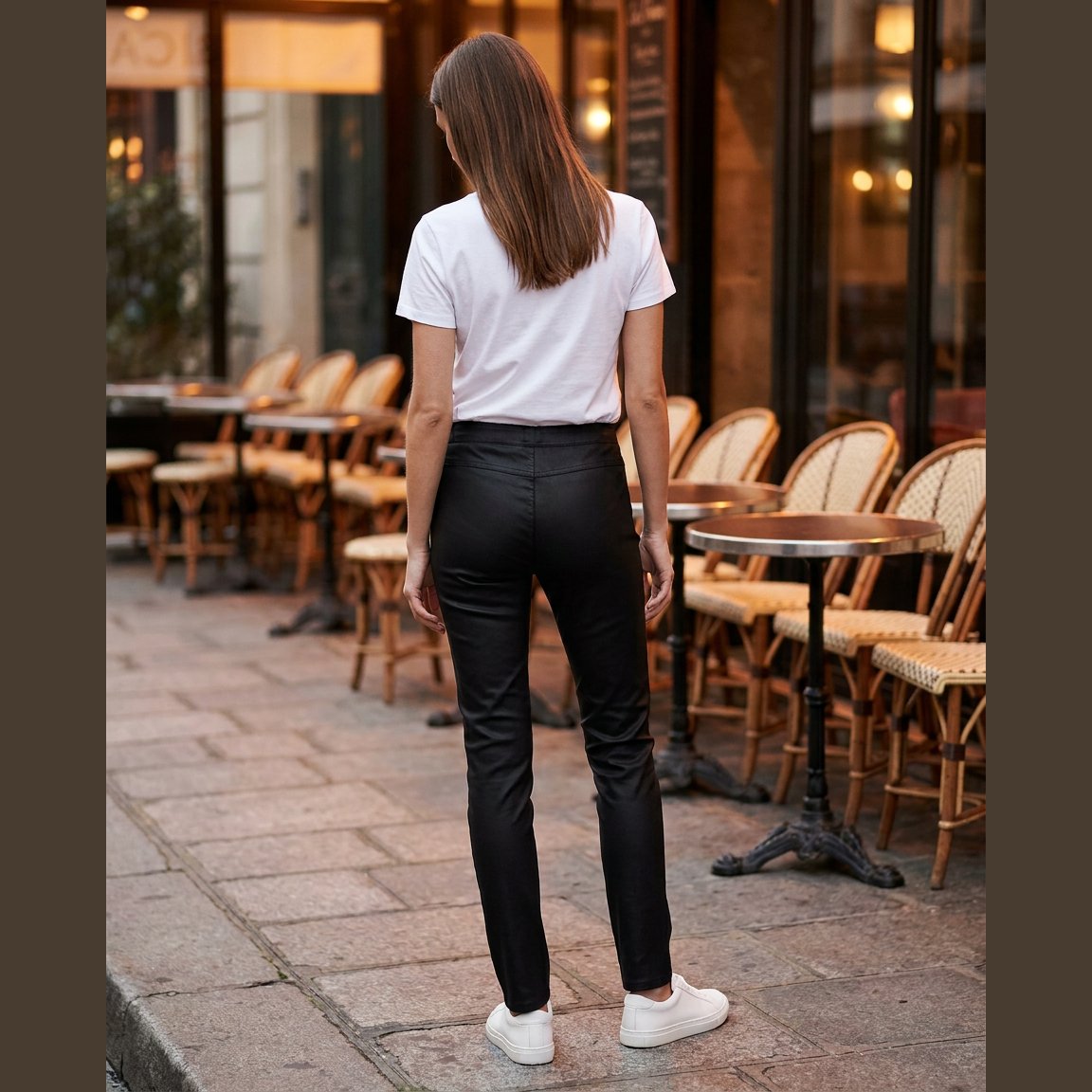 MAPP Aleia Coated Leggings LEGGINGS 8099 BLACK COATED