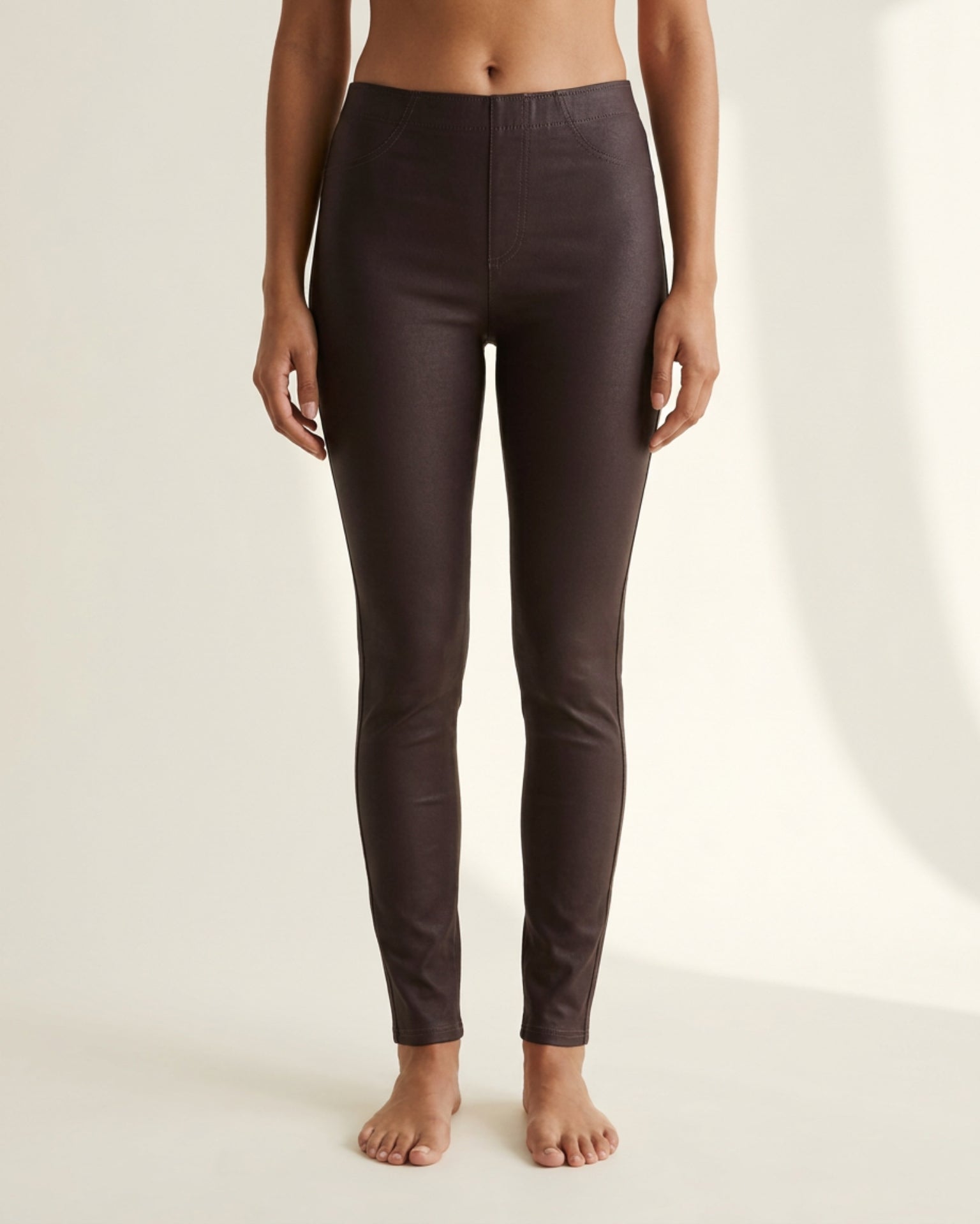 MARC LAUGE Aleia Coated Leggings LEGGINGS 400 BORDEAUX