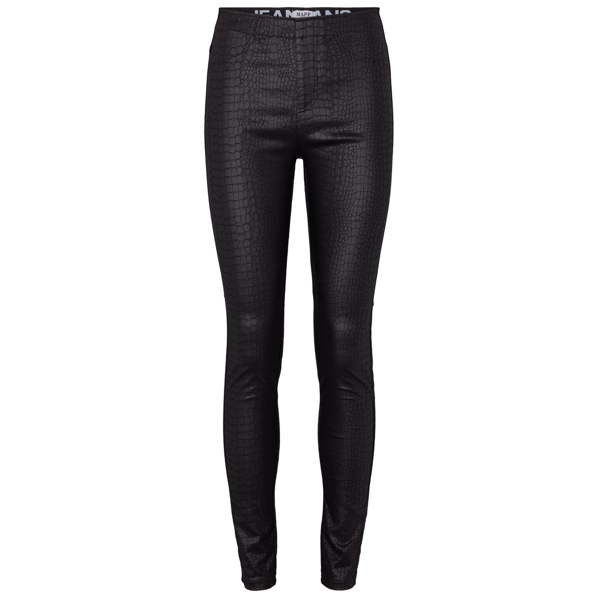 MAPP Aleia Croco Coated Leggings LEGGINGS 8099 BLACK COATED