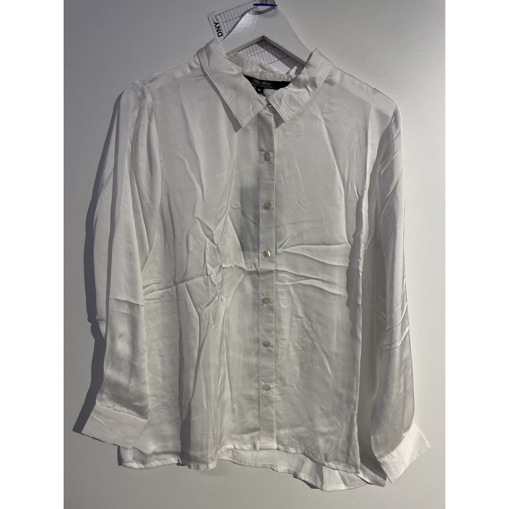 MARC LAUGE BASIC SATIN SHIRT TOP/T-SHIRT 20 OFF WHITE