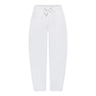 MARC LAUGE BELINDA PIRAT COTTON LINEN PANTS 3/4 10 WHITE