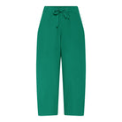 MARC LAUGE BELINDA PIRAT COTTON LINEN PANTS 3/4 265 GRASS GREEN
