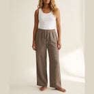 MOONDUST BELLA LIN PANT LINEN 136 FANGO