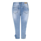 MARC LAUGE BELL PIRAT DENIM JEANS PANTS 3/4 9196 LIGHT BLUE USED