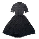 MOONDUST BIG LACE DRESS DRESS/JUMPSUIT 80 BLACK