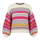 MOONDUST BIG STRIPE KNIT KNITWEAR 10 WHITE