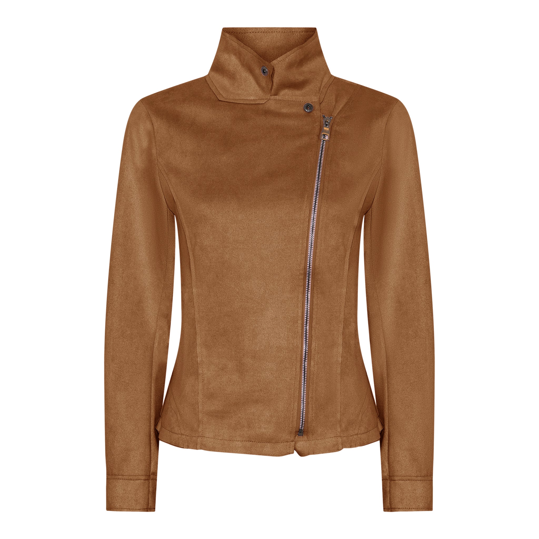 MARC LAUGE BIKER SUEDE JACKET OUTERWEAR 137 TOBACCO