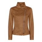 MARC LAUGE BIKER SUEDE JACKET OUTERWEAR 137 TOBACCO