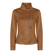 MARC LAUGE BIKER SUEDE JACKET OUTERWEAR 137 TOBACCO
