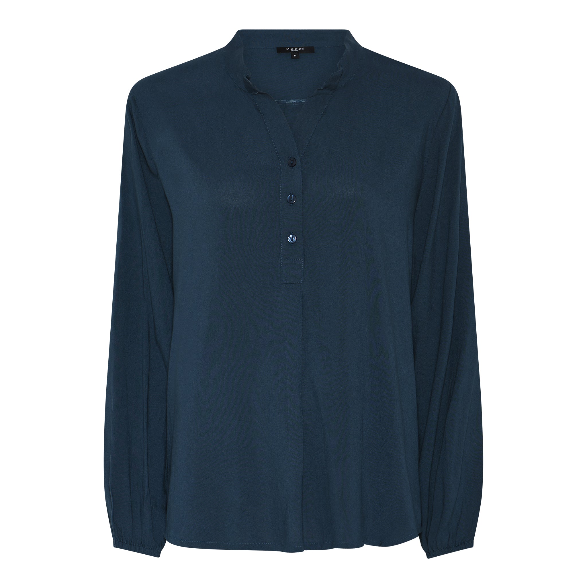 MAPP BLOUSE SOLID BLOUSE/SHIRT 108 JEANS BLUE