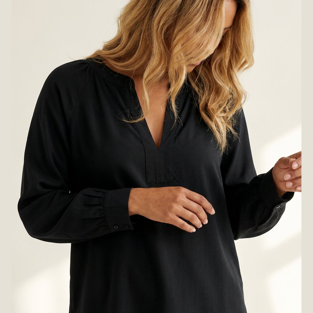 MOONDUST BONNIE BLOUSE BLOUSE/SHIRT 80 BLACK