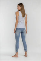 MAPP BOW BASIC W/OUT BOW DENIM JEANS DENIM/TWILL 9196 LIGHT BLUE USED