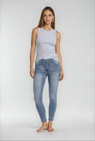 MAPP BOW BASIC W/OUT BOW DENIM JEANS DENIM/TWILL 9196 LIGHT BLUE USED