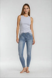 MAPP BOW BASIC W/OUT BOW DENIM JEANS DENIM/TWILL 9196 LIGHT BLUE USED