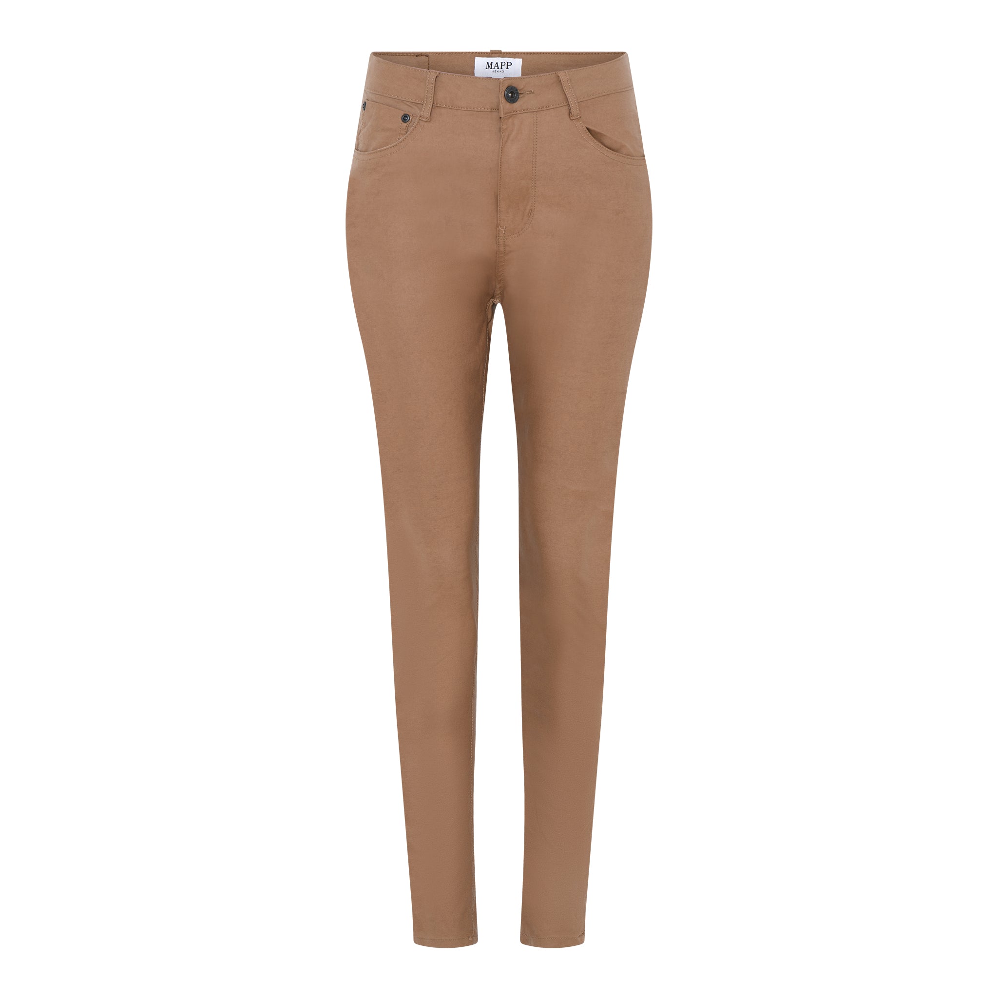 MAPP BOW COATED JEANS COATED 122 SOFT CAMEL