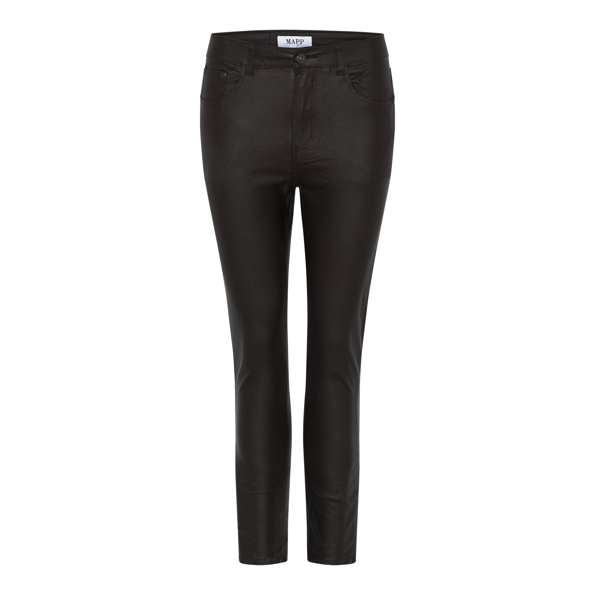 MAPP BOW COATED JEANS COATED 129 CHOCOLATE