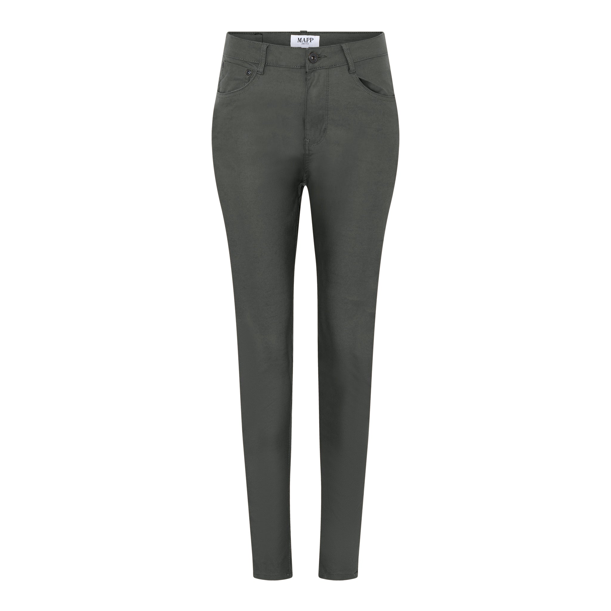 MAPP BOW COATED JEANS COATED 546 BOTTLE GREEN