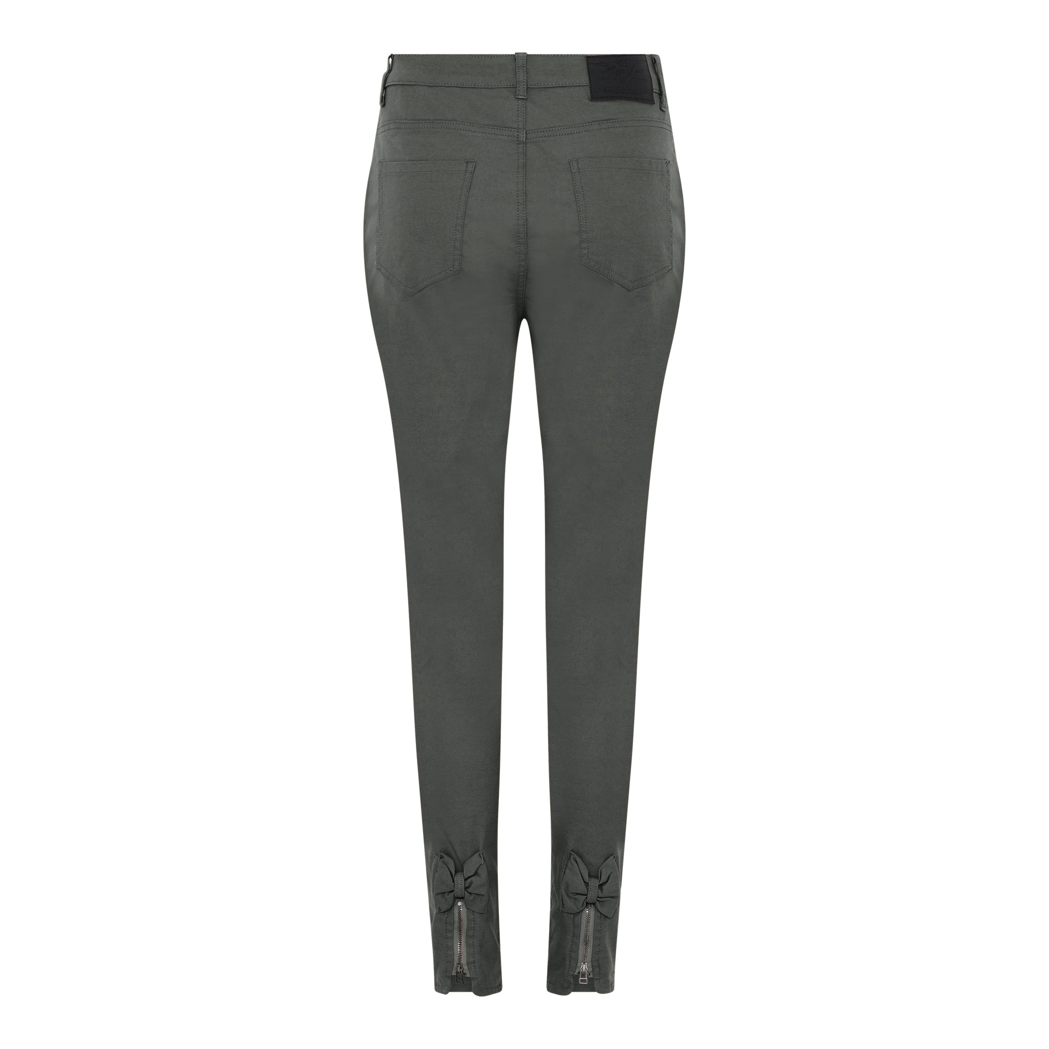 MAPP BOW COATED JEANS COATED 546 BOTTLE GREEN