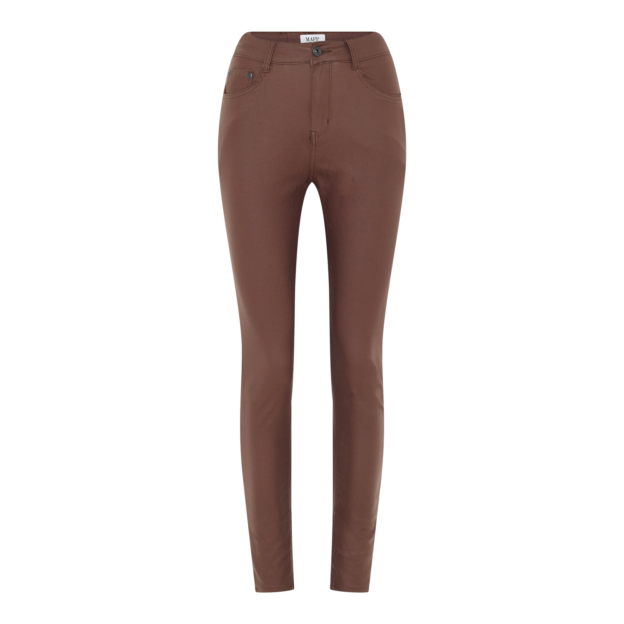 MAPP BOW COATED JEANS COATED 614 MOCHA