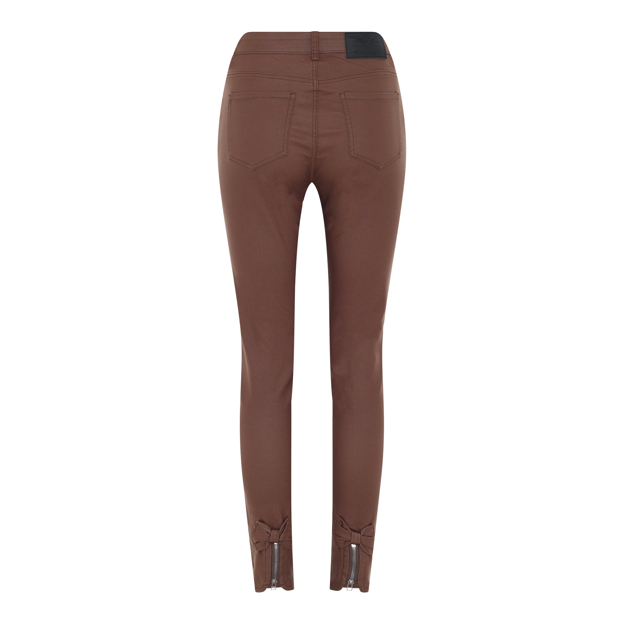 MAPP BOW COATED JEANS COATED 614 MOCHA