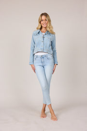 MAPP BOW DENIM JEANS DENIM/TWILL 899699 LIGHT BLUE USED