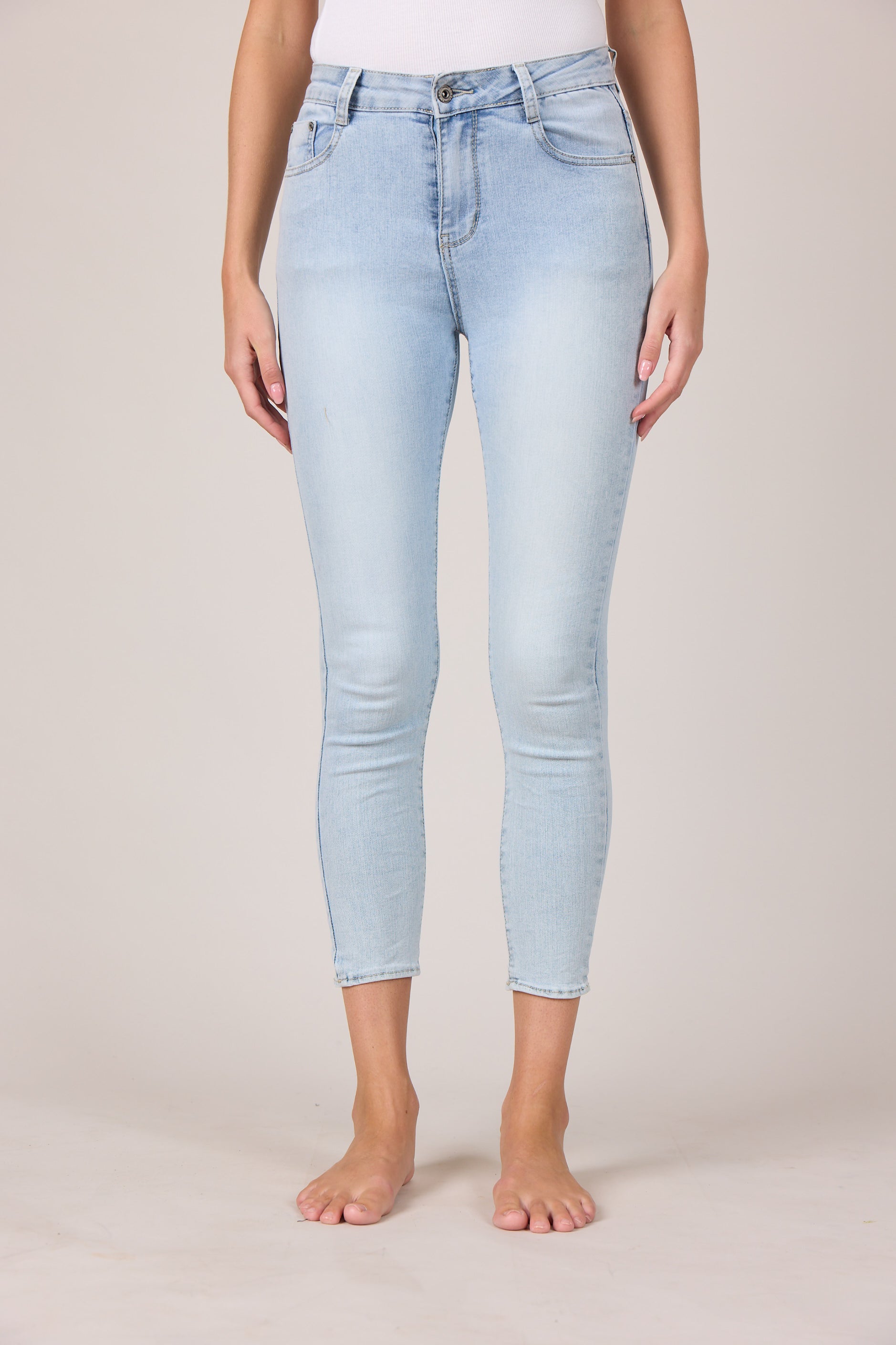 MAPP BOW DENIM JEANS DENIM/TWILL 899699 LIGHT BLUE USED