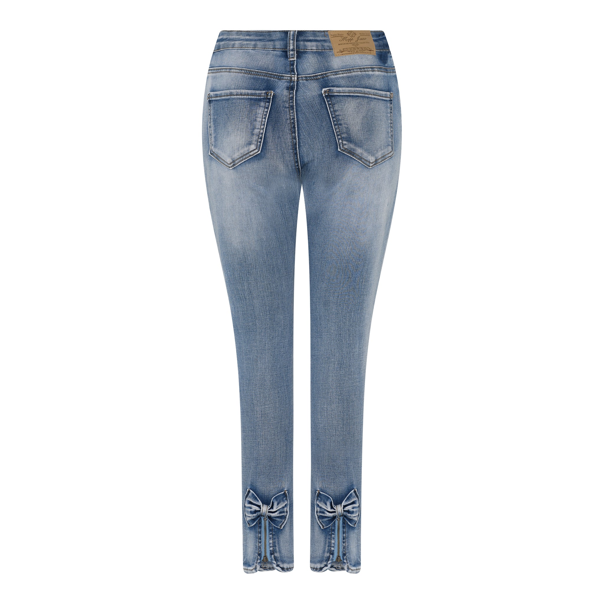 MAPP BOW DENIM JEANS DENIM/TWILL 9196 LIGHT BLUE USED