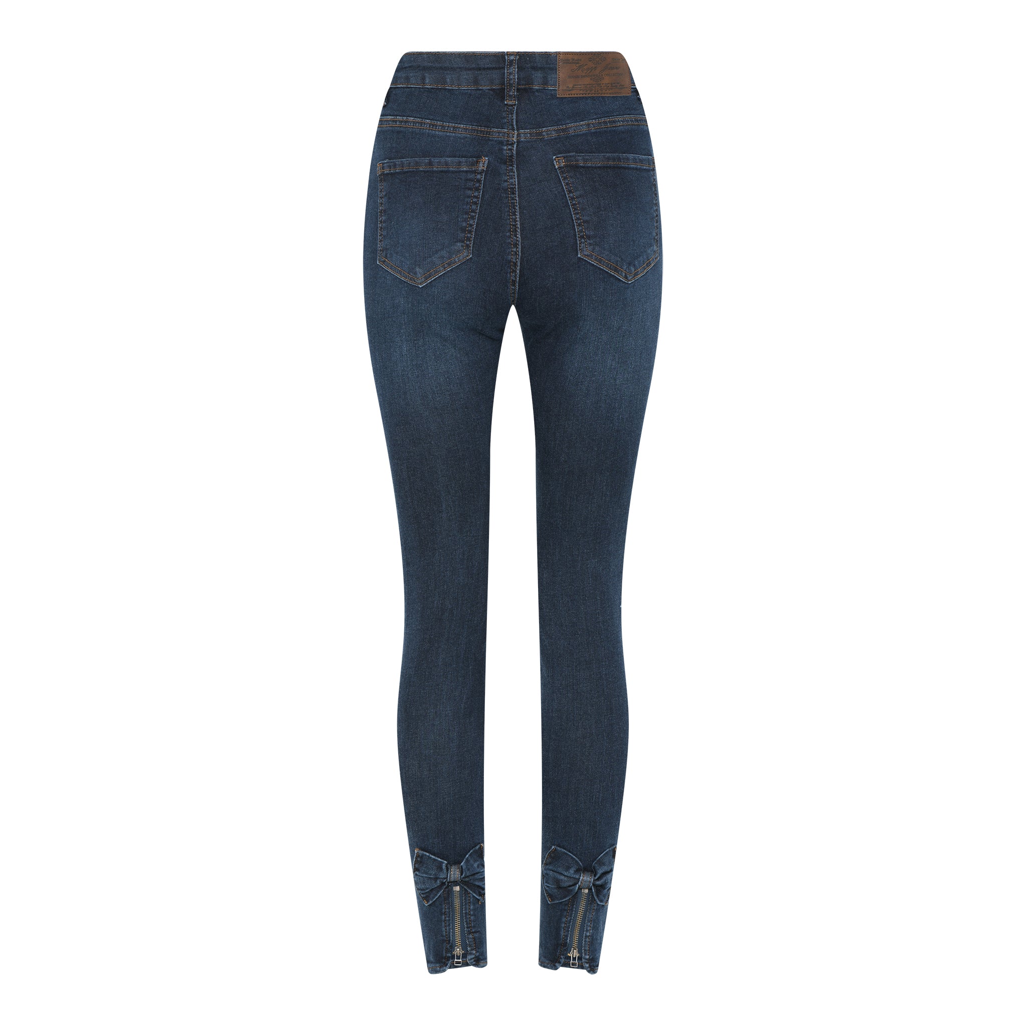 MAPP BOW DENIM JEANS DENIM/TWILL 989699 HI-TECH USED DARK BLUE